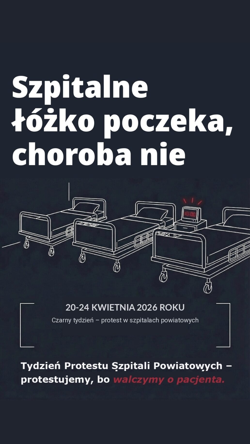 Dzierżoniów County Hospital Joins Nationwide "Black Week of County Hospitals" Campaign